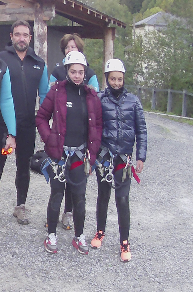 Maeva et Jade les benjamines de la sortie