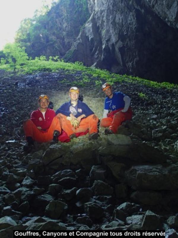 Jonction gouffre du Pousail